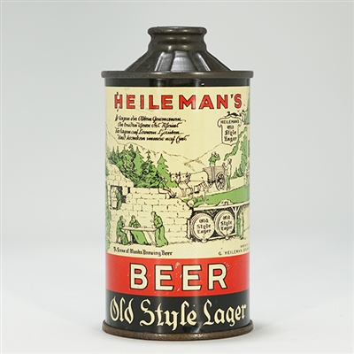 Old Style Lager Beer FBIR Cone Top Can 177-3