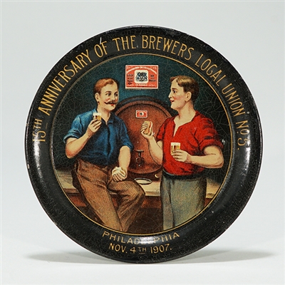Brewers Local Union No. 5 1907 Tip Tray 