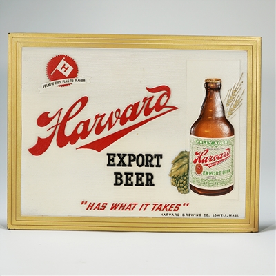 Harvard Export Beer Embossed Composite Sign 