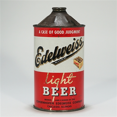 Edelweiss Light Beer Quart Cone Top 207-13