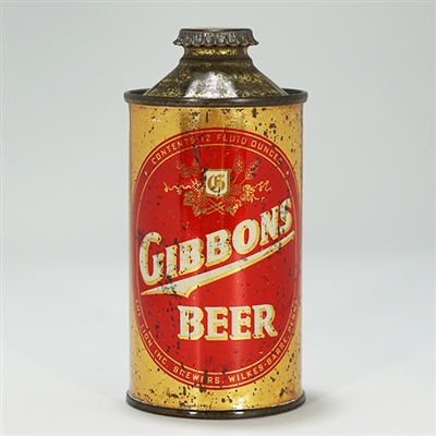 Gibbons Beer Low Profile Cone Top Can 164-26