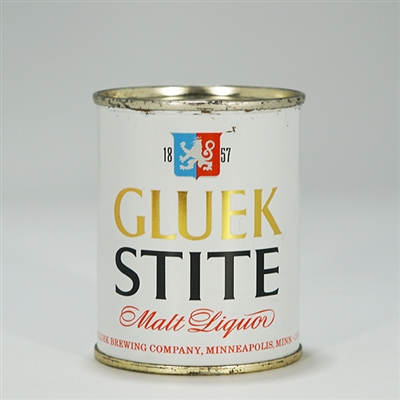Gluek Stite Malt Liquor 8 oz Flat Top Can 241-8