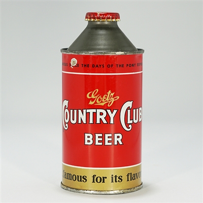 Goetz Country Club Beer Cone Top Can 165-19