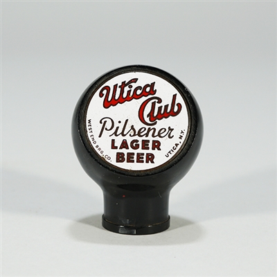 Utica Club Pilsener Lager Beer Ball Knob 