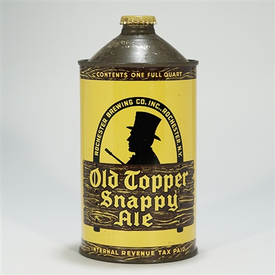 Old Topper Snappy Ale Quart Cone Top Can 216-10