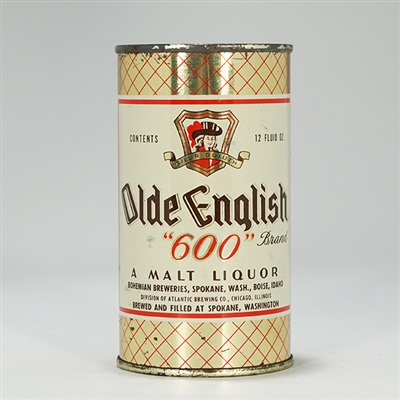 Olde English 600 Malt Liquor Can VANITY LID 108-40