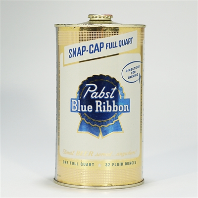 Pabst Blue Ribbon Snap-Cap Quart Instructional 217-3