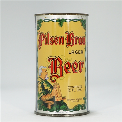 Pilsen Brau Lager Beer Flat Top Beer Can 115-38