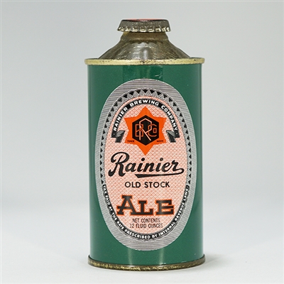 Rainier Old Stock Ale Cone Top Can 180-4