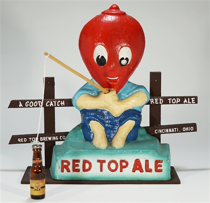 Red Top Ale Good Catch Back Bar Statue 348 