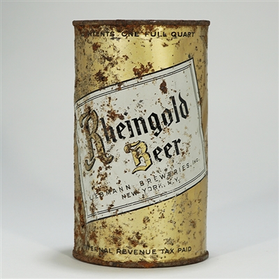 Rheingold Beer Quart FLAT Top Can ACTUAL 218-9