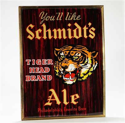 Schmidts Tiger Head Brand Ale ROG Sign 