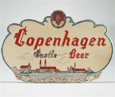 Copenhangen Castle Diecut Foil Over Cardboard Sign 