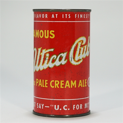 Utica Club Pale Cream Ale Flat Top Can 142-18