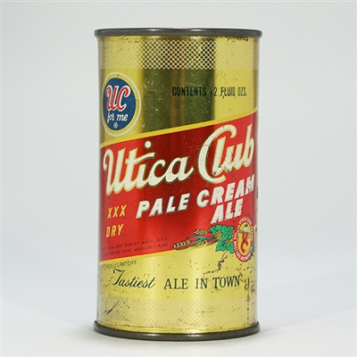 Utica Club Pale Cream Ale Flat Top Can 142-20