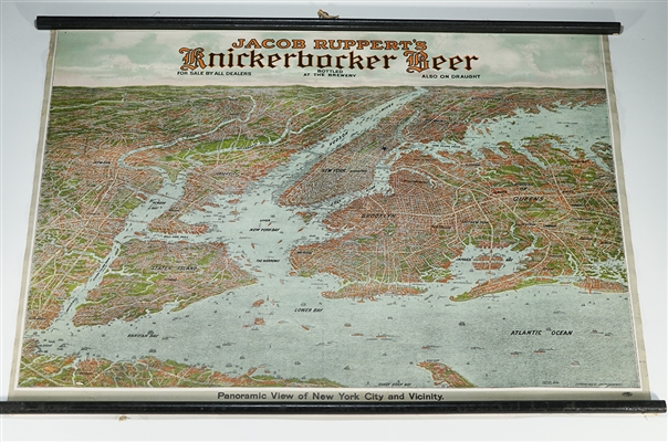Knickerbocker Jacob Ruppert  NYC Map PRE-PROH 