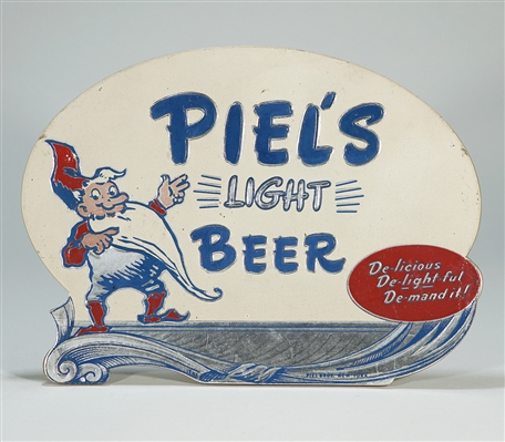 Piels Light Beer Embossed Diecut FAYLE Sign 