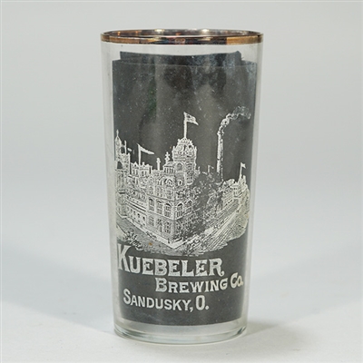 Kuebeler Brewing Factory Scene Etched Glass 