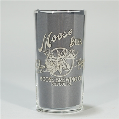 Moose Brewing Etched Glass 