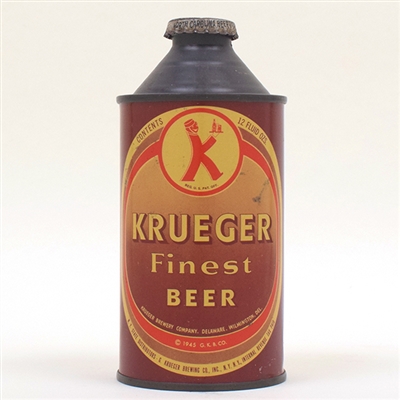 Krueger Finest Beer Wilmington Cone Top 172-7