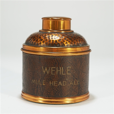 Wehle Mule Head Ale Punched Copper Leather Humidor