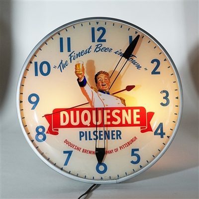 Duquesne Pilsener Pam Advertising Clock