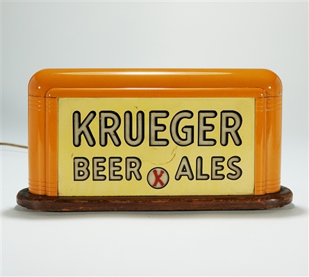 Krueger Beer Ales K-Man Back Bar Illuminated Sign