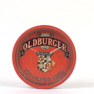 Oldburger Beer 1930s Raised Rib Tip Tray