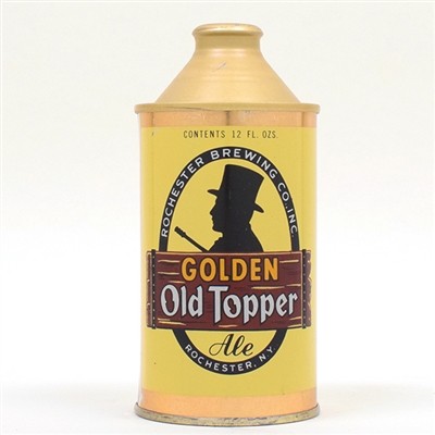 Old Topper Golden Ale Cone Top LIKE NEW 178-8
