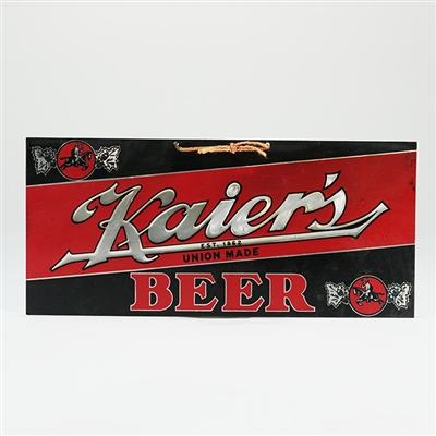 Kaiers Beer Leyse LEE-SEE Embossed Aluminum Sign
