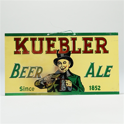 Kuebler Beer Ale Leyse LEE-SEE Embossed Aluminum Sign