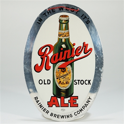 Rainier Old Stock Ale IN THE WEST Aluminum Sign