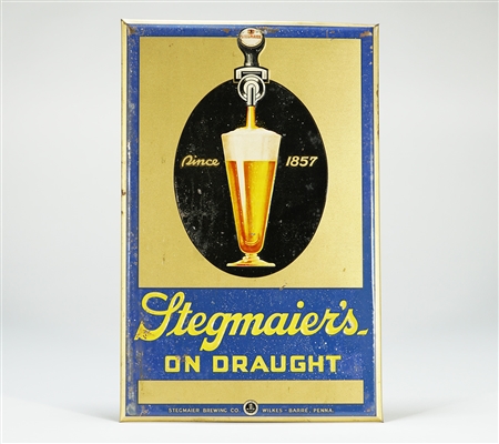 Stegmaiers On Draught TOC Sign