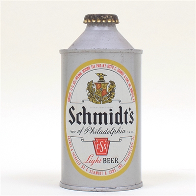 Schmidts Beer Cone Top ENAMEL GOLD UNLISTED