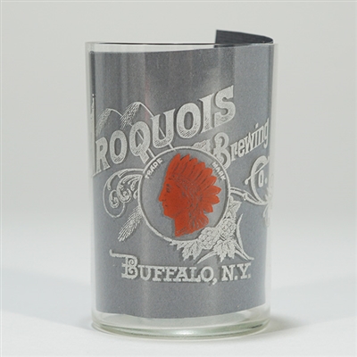 Iroquois Brewing Native American Pre-prohibition Etched Glass