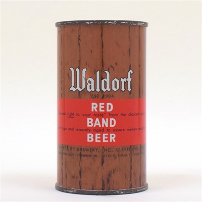 Waldorf Red Band Beer Flat Top 144-5
