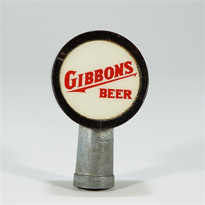 Gibbons Beer UNDERLINED SLANTED FACE Tap Knob UNLISTED