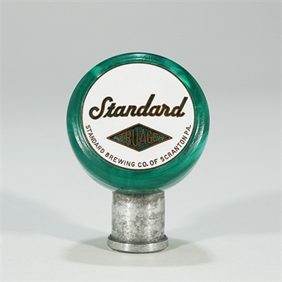 Standard Tru-Age Green Bakelite Porcelain Ball Knob 1658