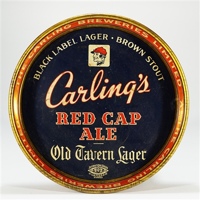 Carlings Red Cap Ale Old Tavern Lager Tray
