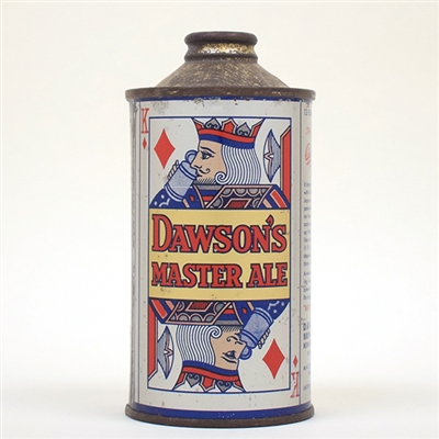 Dawsons Master Ale Playing Card Cone Top 158-24