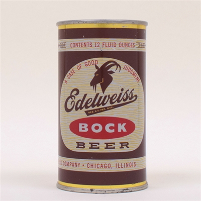 Edelweiss Bock Beer Flat Top 59-8