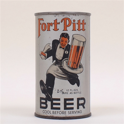 Fort Pitt Beer RUNNING WAITER OI Flat Top 64-28