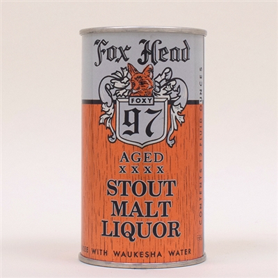 Fox Head Stout Malt Liquor Flat FOX HEAD BRG UNLISTED