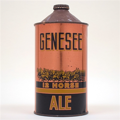Genesee 12 Horse Ale Quart Cone Top 209-18