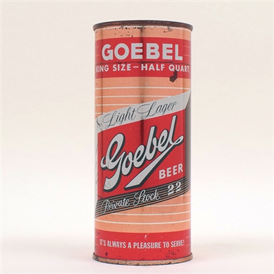 Goebel Beer 16 oz Pint Flat Top 229-24