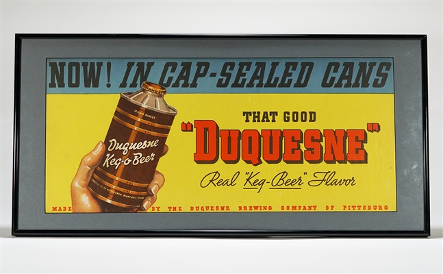 Duquesne CAP-SEALED Promotion FBIR Cone Sign