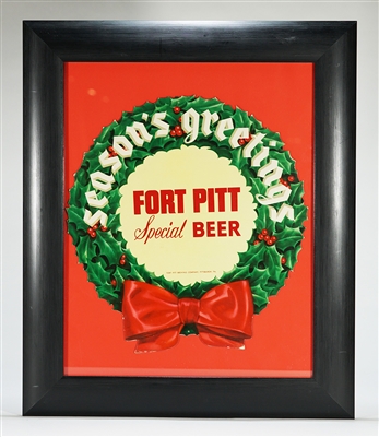 Fort Pitt Seasons Greetings Framed Diecut Sign