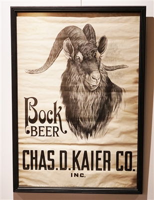 Chas. D. Kaier Bock Beer Goat Lithograph