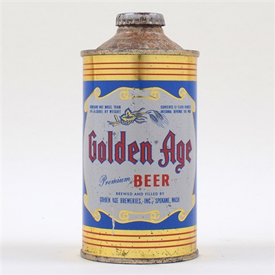 Golden Age Beer Cone Top 4 PERCENT 166-18