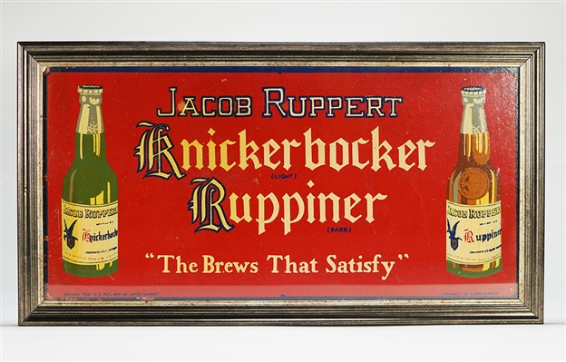 Ruppert Knickerbocker Ruppiner Sign